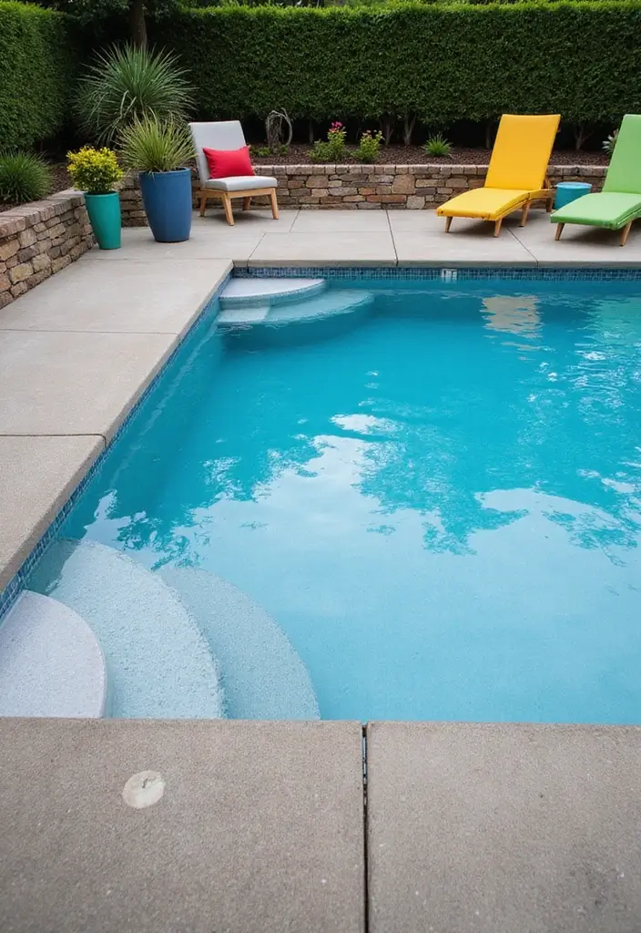 30 Above Ground Pool Deck Ideas That Elevate Your Backyard 2 30 Above Ground Pool Deck Ideas That Elevate Your Backyard - 2. Minimalist Concrete Deck