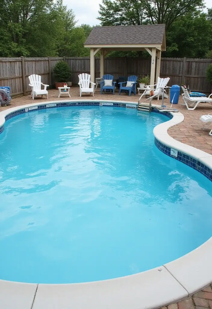 30 Above Ground Pool Ideas That Look Surprisingly Elegant - 6. Chic Coastal Escape