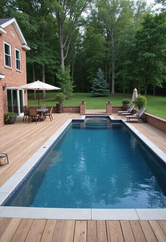 30 Above Ground Pool Ideas That Look Surprisingly Elegant - 9. Poolside Decking