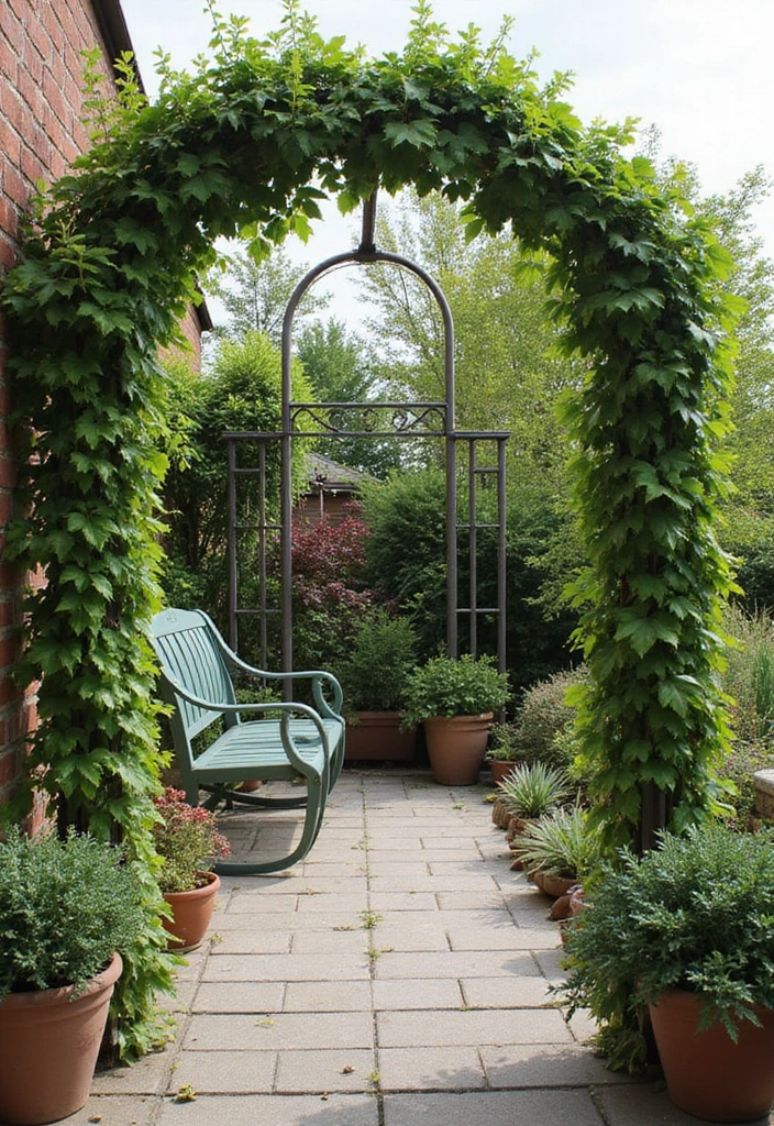 30 Apartment Patio Decorating Ideas for Small Spaces - 16. Trellis with Climbing Plants