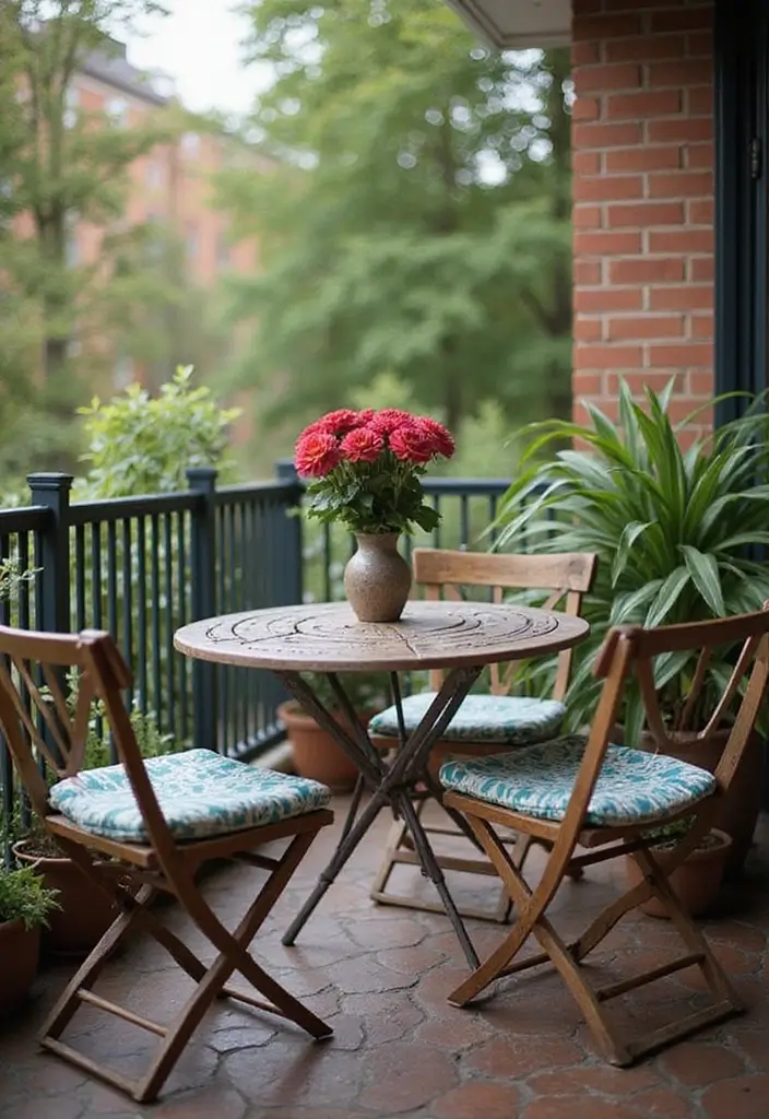 30 Apartment Patio Decorating Ideas for Small Spaces - 2. Bistro Tables
