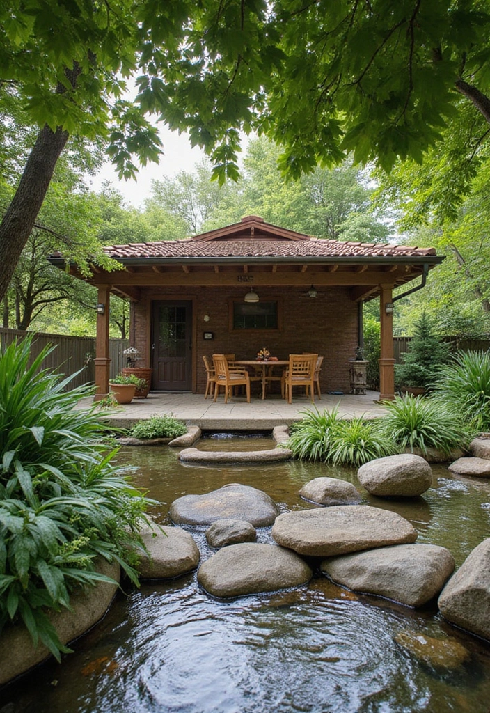 30 Attached Covered Patio Ideas That Blend Comfort and Style - 12. Nature-Inspired Oasis