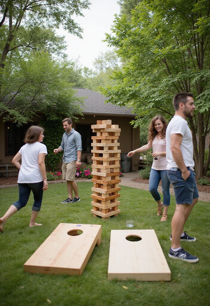 30 Back Patio Ideas on a Budget That Still Look Stunning 16 30 Back Patio Ideas on a Budget That Still Look Stunning - 16. Outdoor Games for Fun Gatherings