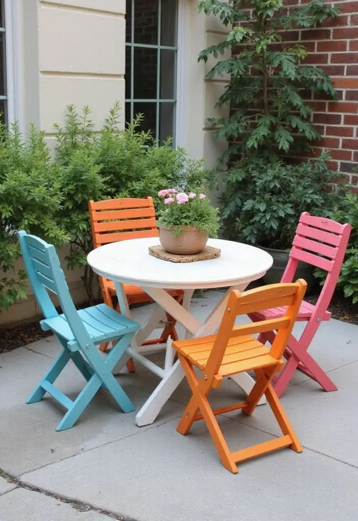 30 Back Patio Ideas on a Budget That Still Look Stunning 8 30 Back Patio Ideas on a Budget That Still Look Stunning - 8. Small Space Magic: Folding Furniture