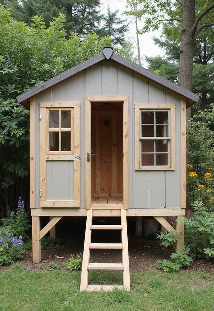 30 Backyard Chicken Coop Ideas That Blend Style and Function - 25. Small Footprint Coop