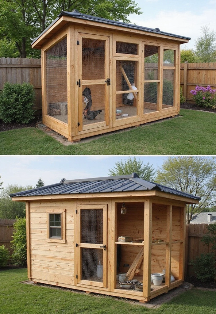 30 Backyard Chicken Coop Ideas That Blend Style and Function - 30. Multi-Use Coop