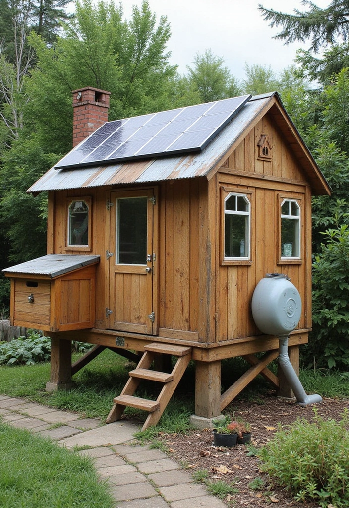 30 Backyard Chicken Coop Ideas That Blend Style and Function - 4. Eco-Friendly Living