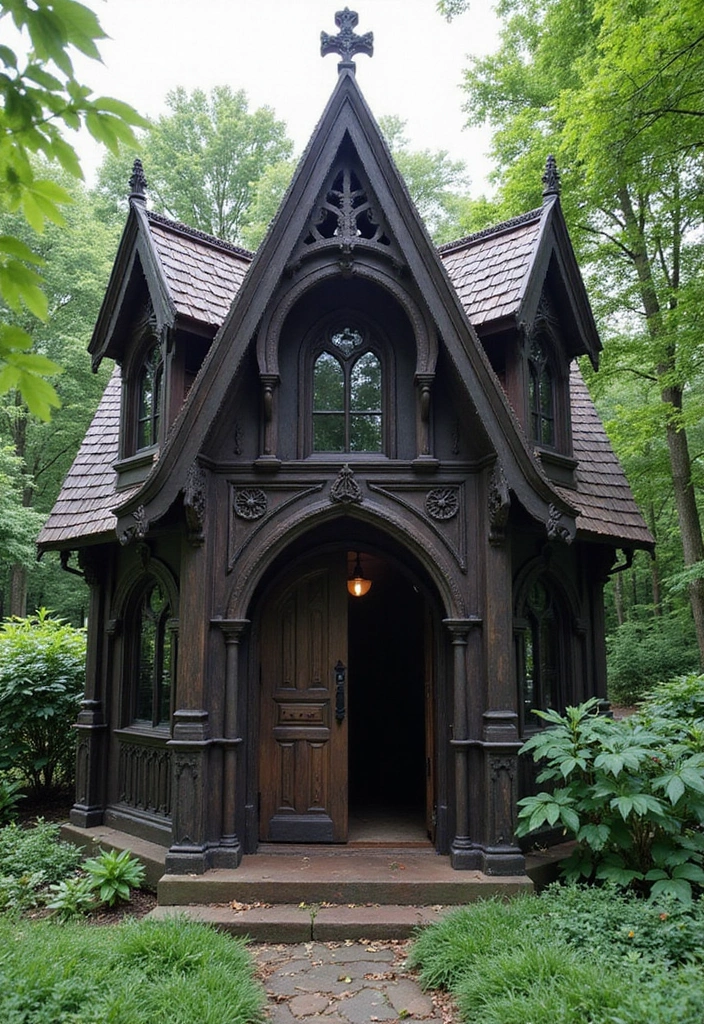 30 Backyard Chicken Coop Ideas That Blend Style and Function - 9. Gothic-Style Coop