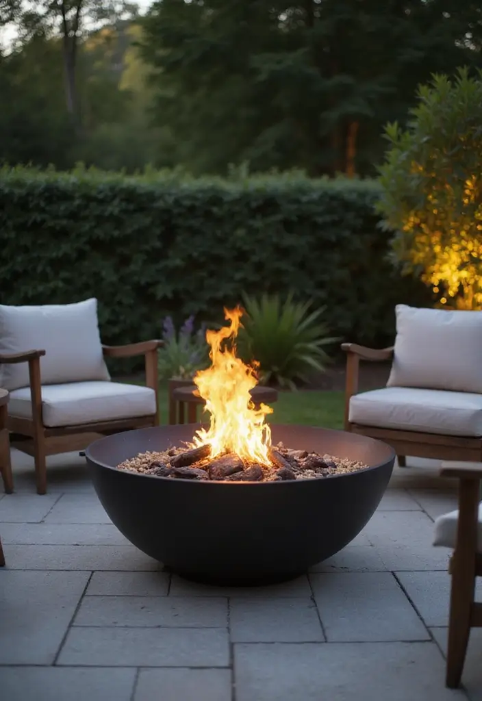 30 Backyard Fire Pit Ideas for Cozy Evenings Outdoors - 3. Eco-Friendly Fire Bowl