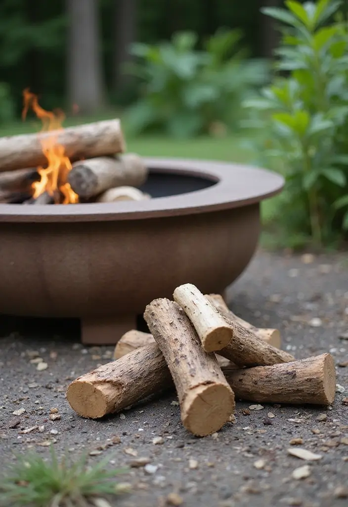 30 Backyard Fire Pit Ideas for Cozy Evenings Outdoors - 5. Biodegradable Fire Logs