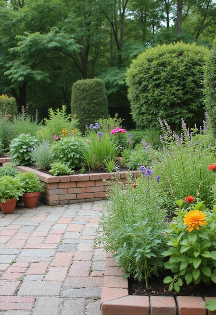 30 Backyard Paver Patio Ideas That Upgrade Outdoor Living - 16. Paver Patio with Raised Planters