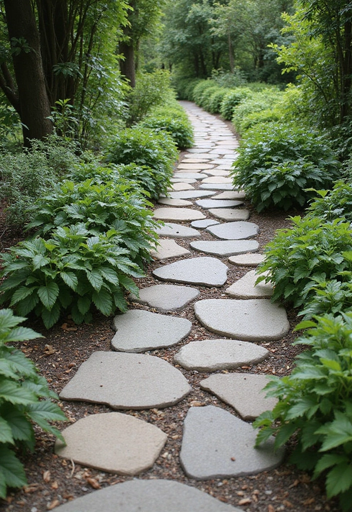 30 Backyard Paver Patio Ideas That Upgrade Outdoor Living - 18. Artistic Paver Pathways