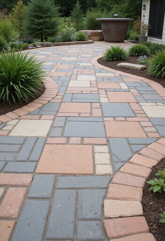 30 Backyard Paver Patio Ideas That Upgrade Outdoor Living - 4. Geometric Paver Patterns