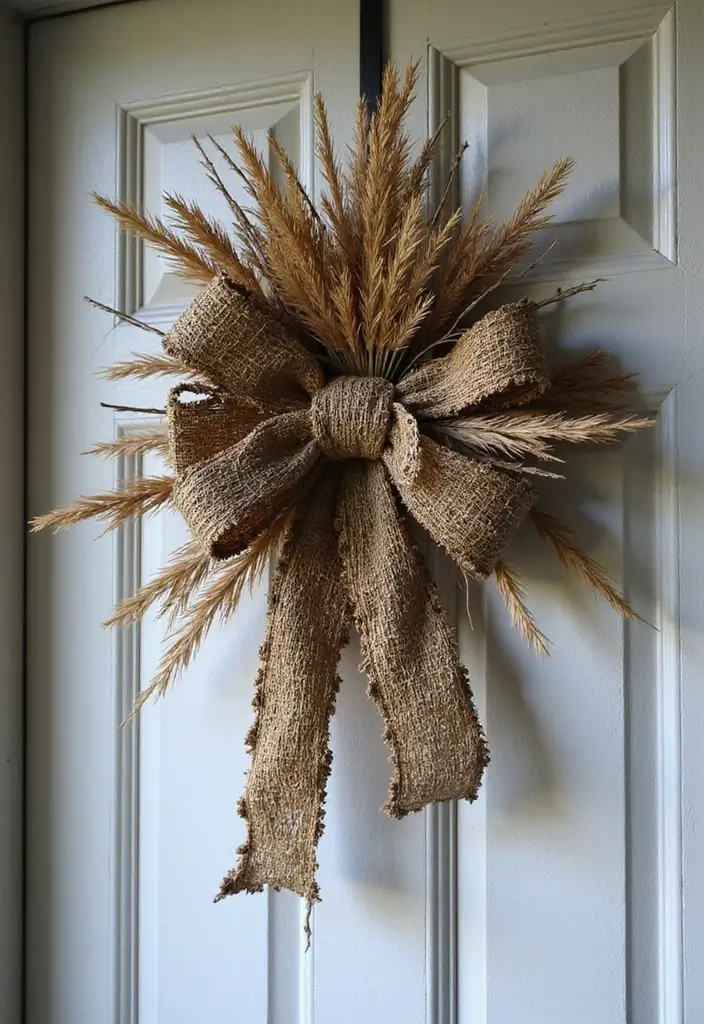 30 Christmas Front Door Decoration Ideas That Wow Guests 23 30 Christmas Front Door Decoration Ideas That Wow Guests - 23. Natural Holiday Bow