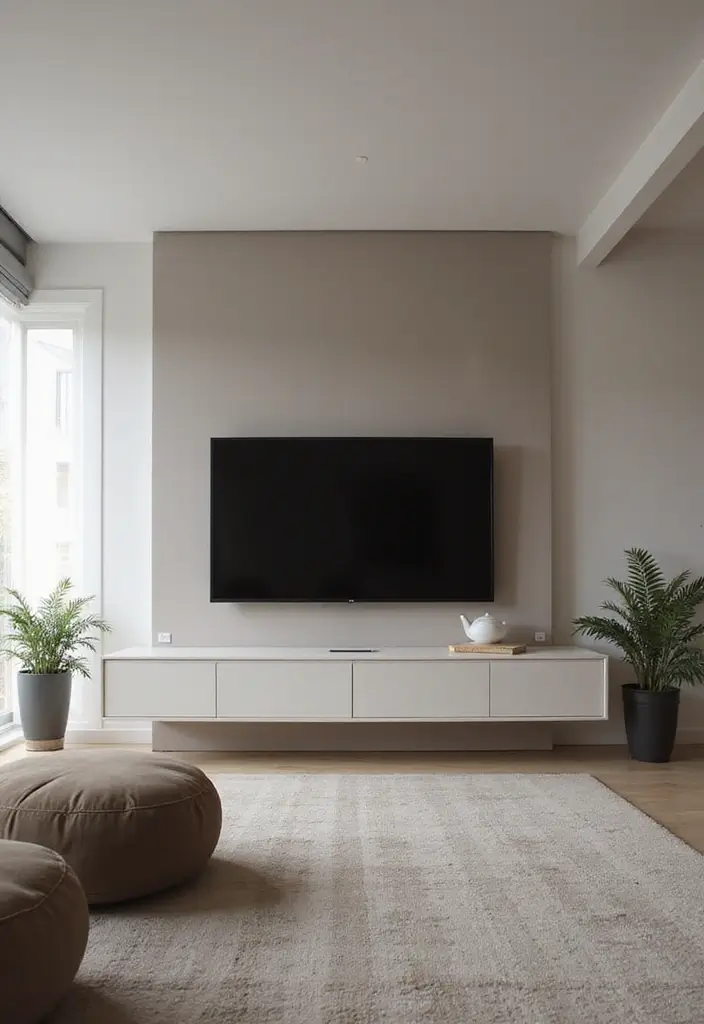 30 Clever TV in Front of Window Ideas That Actually Work 19 30 Clever TV in Front of Window Ideas That Actually Work - 19. TV Panel Wall Mount