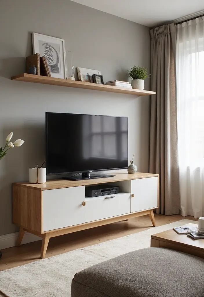 30 Clever TV in Front of Window Ideas That Actually Work 26 30 Clever TV in Front of Window Ideas That Actually Work - 26. TV and Window Combination Furniture