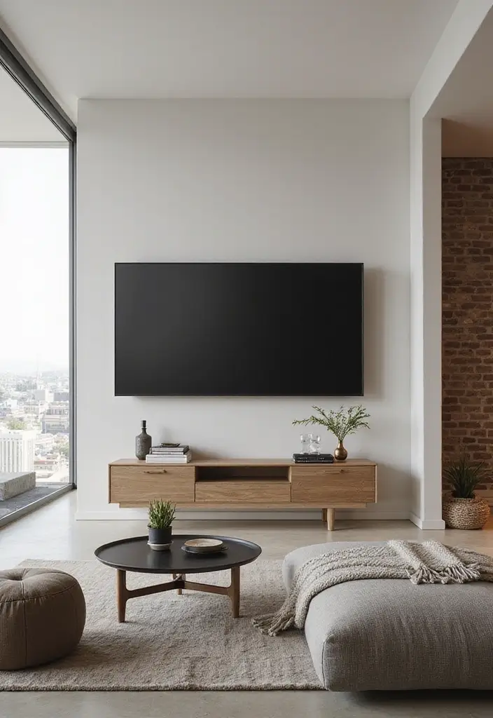 30 Clever TV in Front of Window Ideas That Actually Work 3 30 Clever TV in Front of Window Ideas That Actually Work - 3. Multi-Functional Furniture