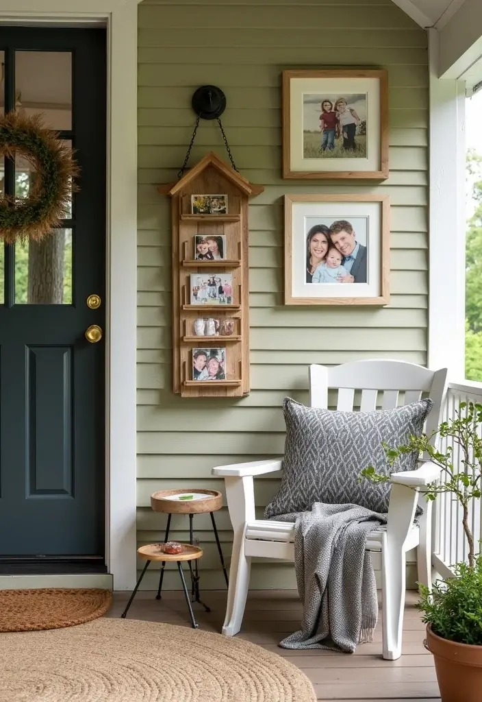 30 Covered Back Porch Ideas for a Comfortable Outdoor Retreat - 30. Personalized Touch