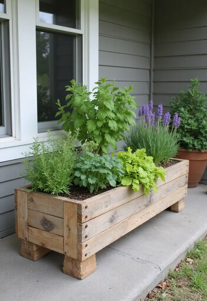 30 Farmhouse Front Porch Ideas Full of Rustic Charm 15 30 Farmhouse Front Porch Ideas Full of Rustic Charm - 15. Rustic Pallet Planter Boxes