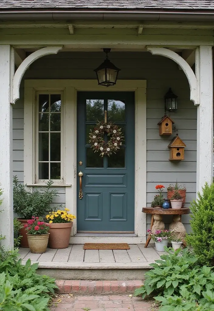30 Farmhouse Front Porch Ideas Full of Rustic Charm 27 30 Farmhouse Front Porch Ideas Full of Rustic Charm - 27. Decorative Birdhouses