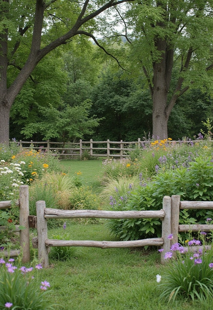 30 Fence Ideas for Front Yards That Boost Curb Appeal 12 30 Fence Ideas for Front Yards That Boost Curb Appeal - 12. Rustic Split Rail Fencing