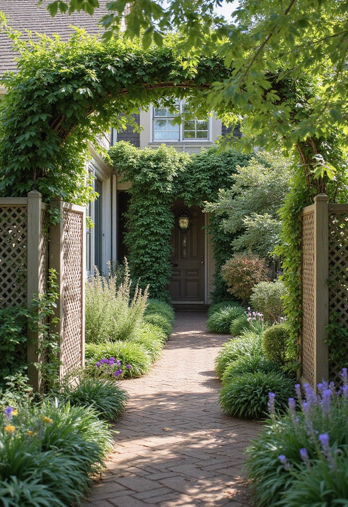 30 Fence Ideas for Front Yards That Boost Curb Appeal 14 30 Fence Ideas for Front Yards That Boost Curb Appeal - 14. Lattice Garden Fencing