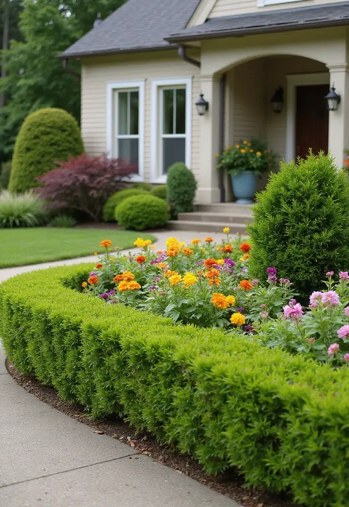 30 Fence Ideas for Front Yards That Boost Curb Appeal 15 30 Fence Ideas for Front Yards That Boost Curb Appeal - 15. Hedge Fencing