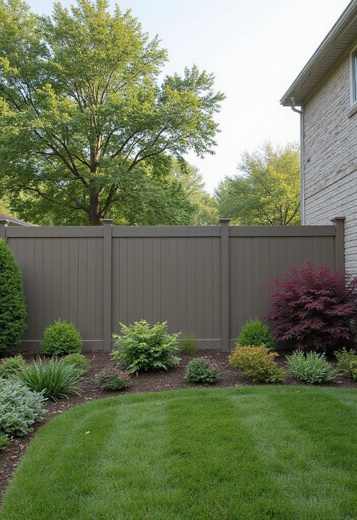 30 Fence Ideas for Front Yards That Boost Curb Appeal 16 30 Fence Ideas for Front Yards That Boost Curb Appeal - 16. Eco-Friendly Vinyl Privacy Fence