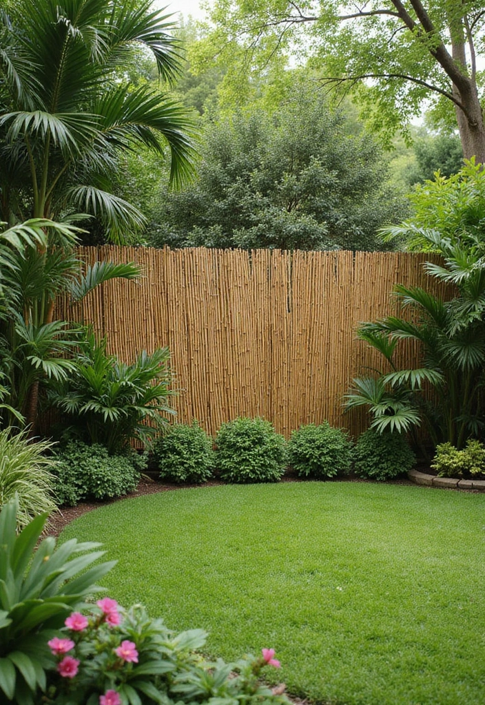 30 Fence Ideas for Front Yards That Boost Curb Appeal 2 30 Fence Ideas for Front Yards That Boost Curb Appeal - 2. Bamboo Fencing