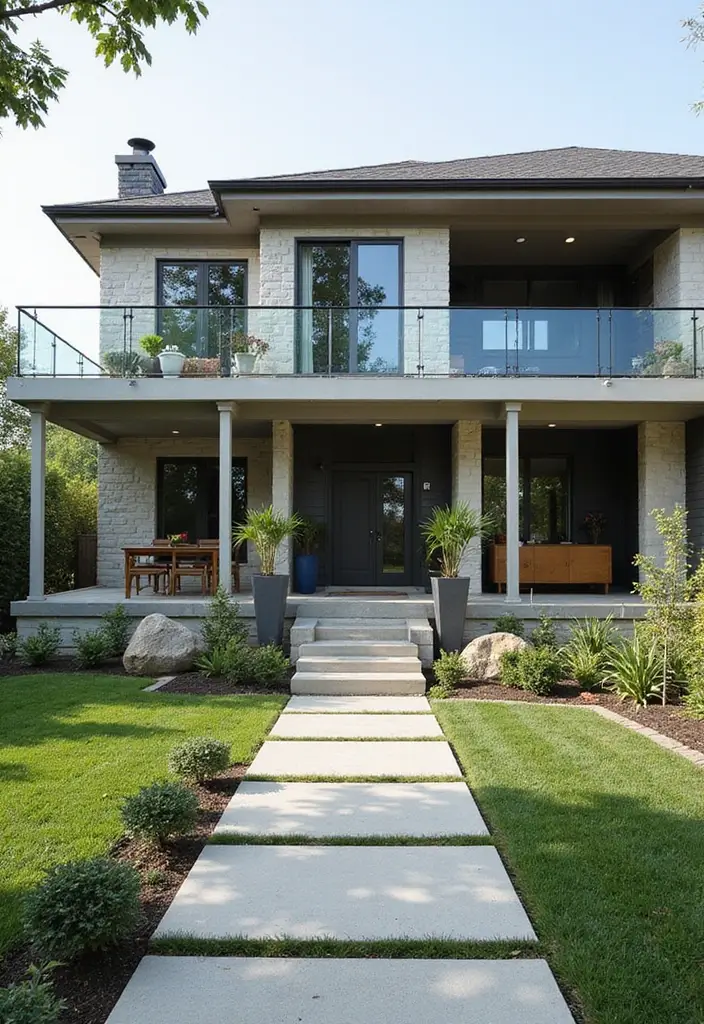 30 Fence Ideas for Front Yards That Boost Curb Appeal 24 30 Fence Ideas for Front Yards That Boost Curb Appeal - 24. Glass Panel Fencing