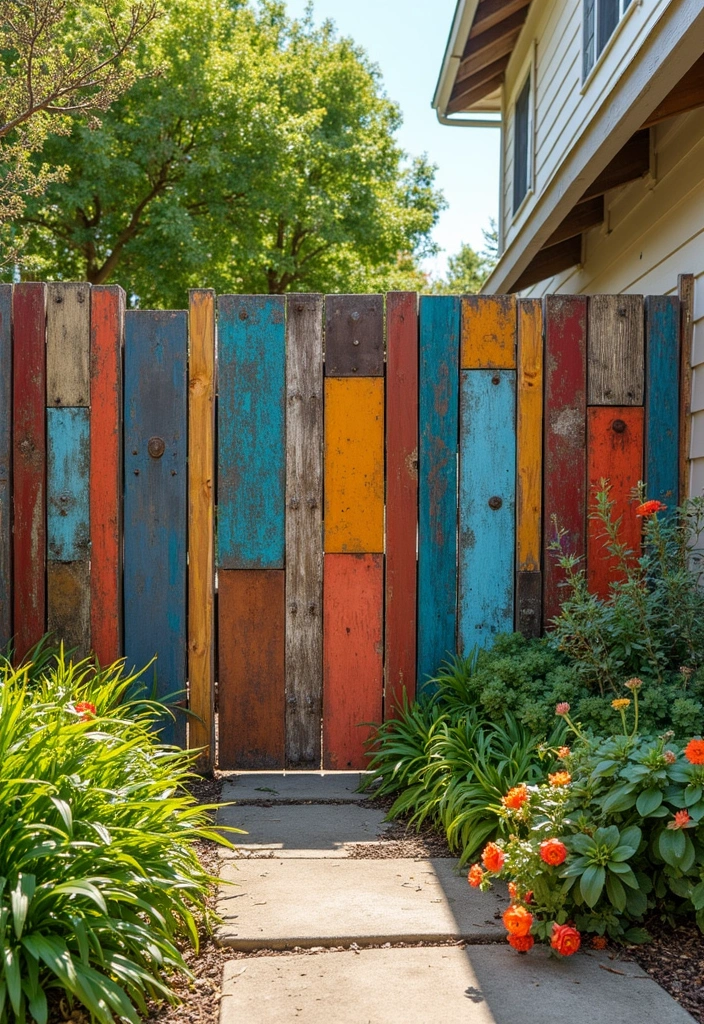 30 Fence Ideas for Front Yards That Boost Curb Appeal 29 30 Fence Ideas for Front Yards That Boost Curb Appeal - 29. Eclectic Mixed Materials Fencing