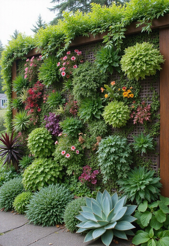 30 Fence Ideas for Front Yards That Boost Curb Appeal 3 30 Fence Ideas for Front Yards That Boost Curb Appeal - 3. Living Green Walls