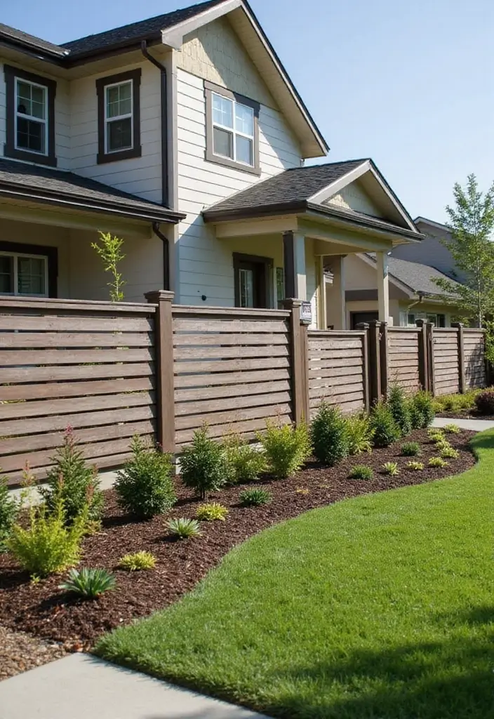 30 Fence Ideas for Front Yards That Boost Curb Appeal 7 30 Fence Ideas for Front Yards That Boost Curb Appeal - 7. Eco-Friendly Composite Fencing
