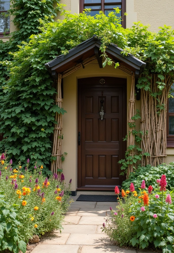 30 Fence Ideas for Front Yards That Boost Curb Appeal 8 30 Fence Ideas for Front Yards That Boost Curb Appeal - 8. Woven Willow Fencing