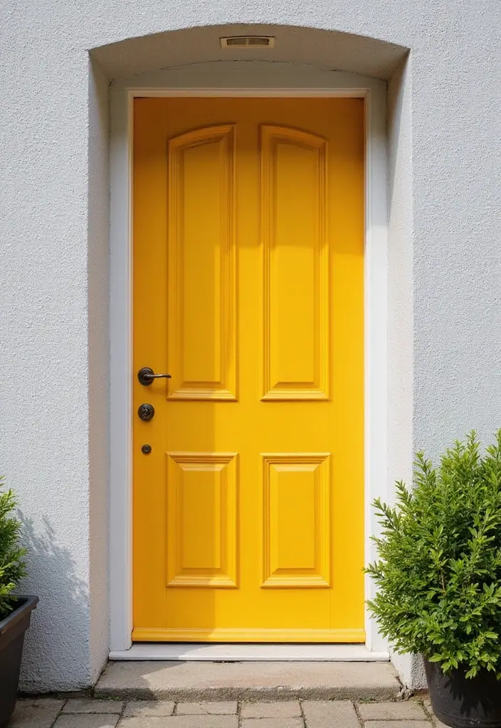 30 Front Door Decor Ideas That Instantly Refresh Your Entry - 10. Bold Paint Colors