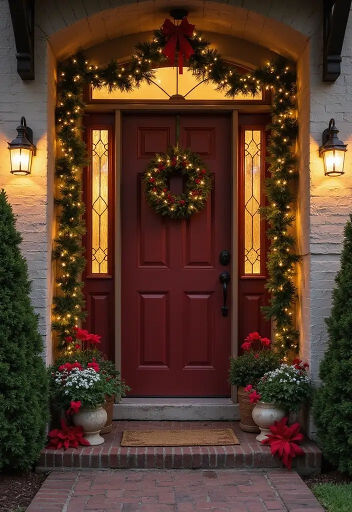30 Front Door Decor Ideas That Instantly Refresh Your Entry - 16. Holiday Themes