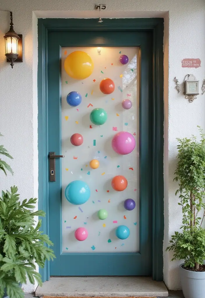 30 Front Door Decor Ideas That Instantly Refresh Your Entry - 19. Interactive Decals