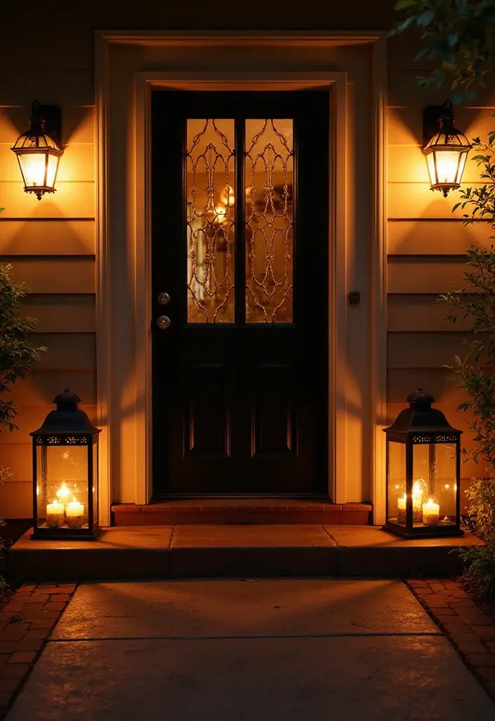 30 Front Door Decor Ideas That Instantly Refresh Your Entry - 7. Lanterns