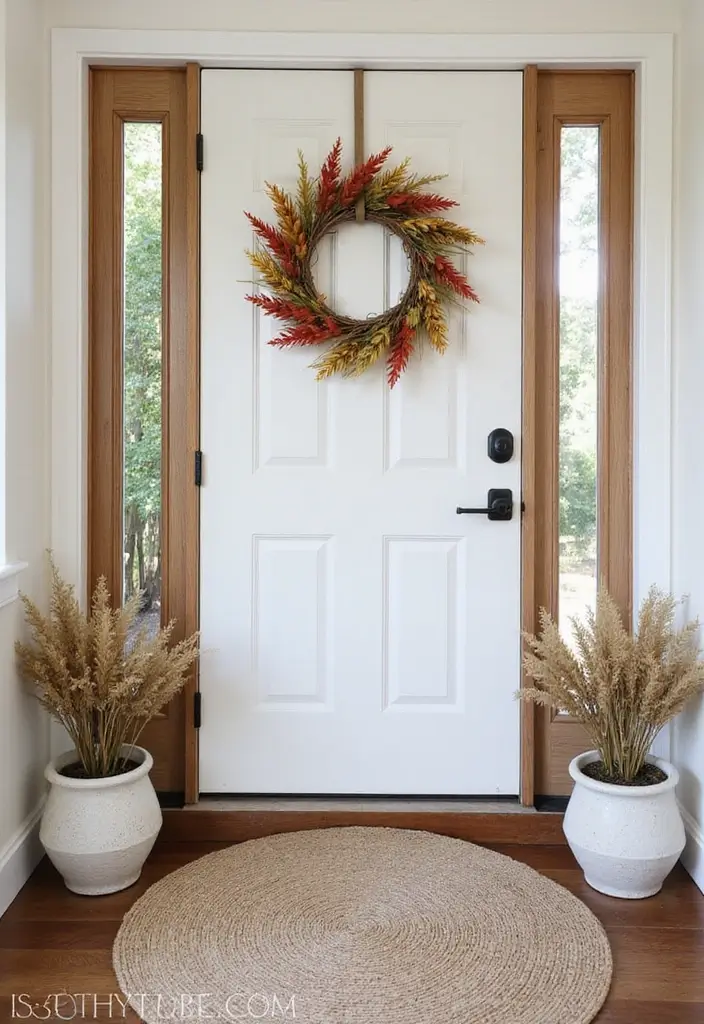30 Front Door Entryway Ideas That Make a Lasting First Impression - 14. Seasonal Decorations