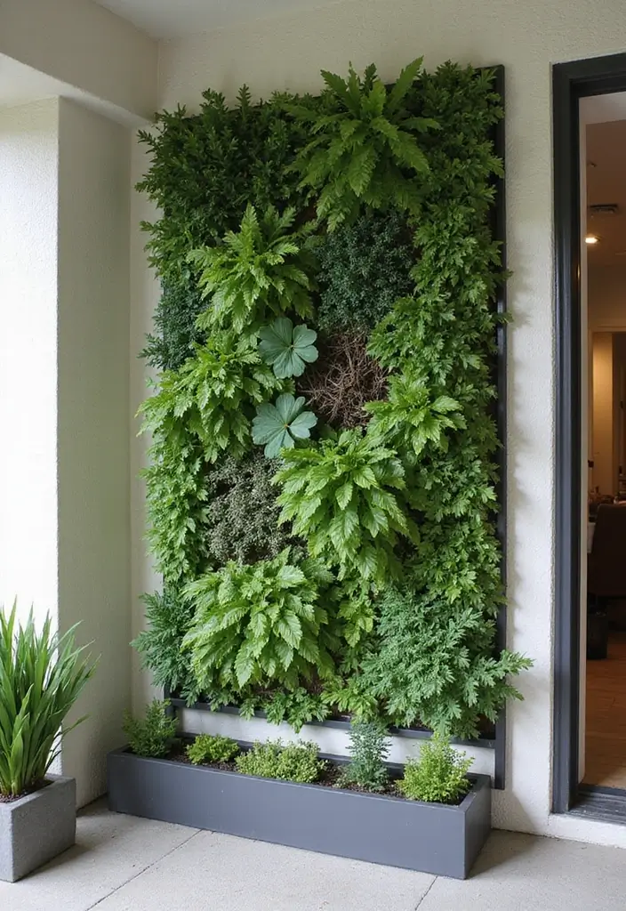 30 Front Door Entryway Ideas That Make a Lasting First Impression - 22. Vertical Gardens