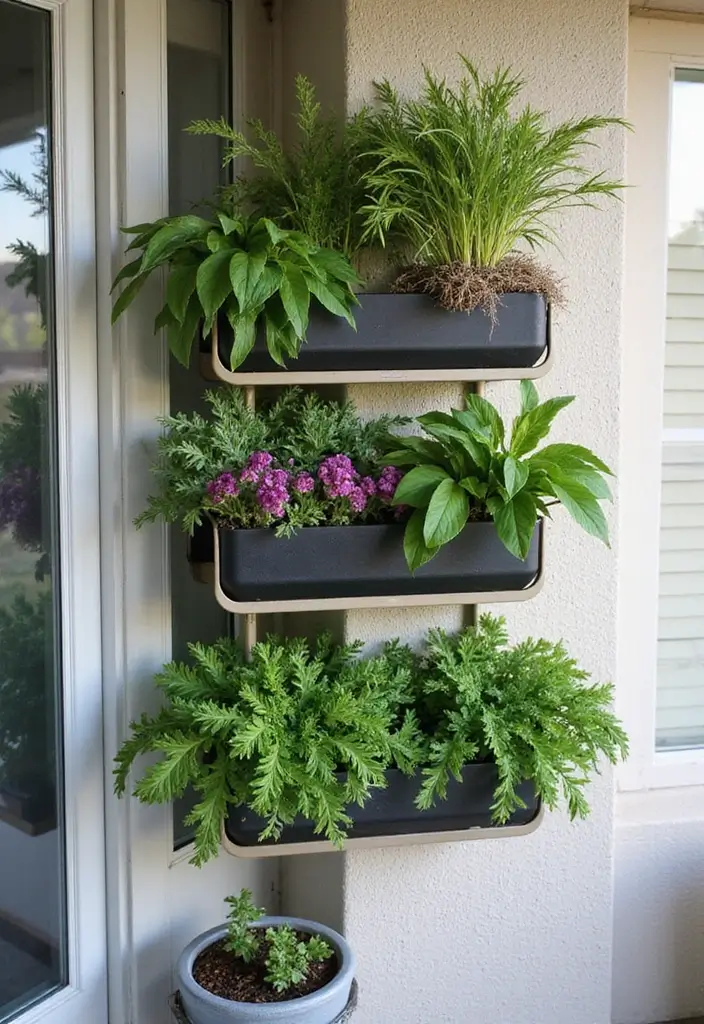 30 Front Door Entryway Ideas That Make a Lasting First Impression - 28. Modular Plant Systems