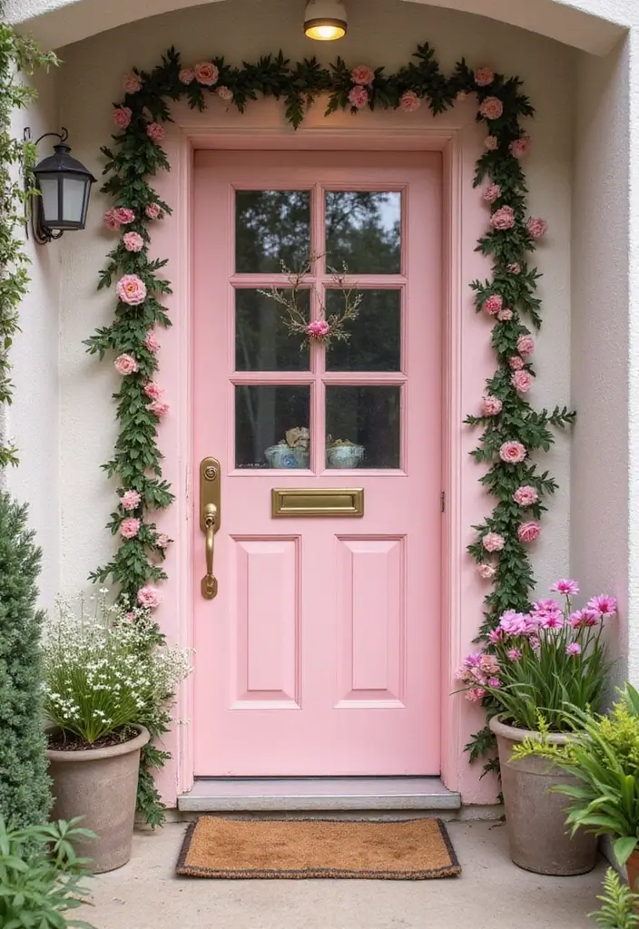 30 Front Door Paint Colors That Instantly Transform Your Exterior - 12. Soft Pink