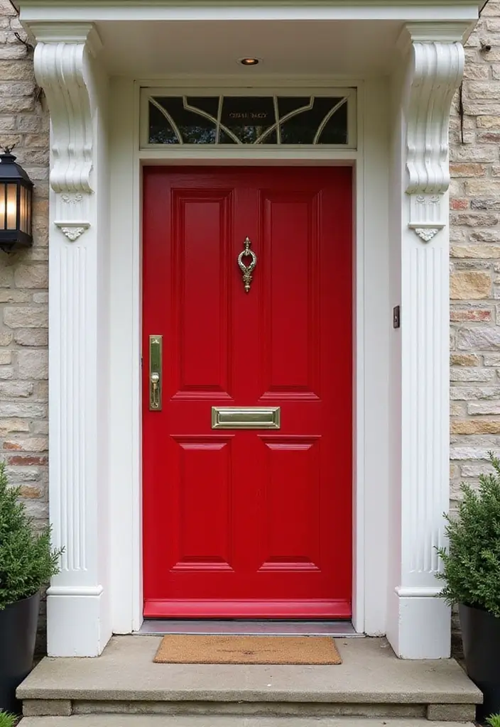 30 Front Door Paint Colors That Instantly Transform Your Exterior - 7. Bold Red