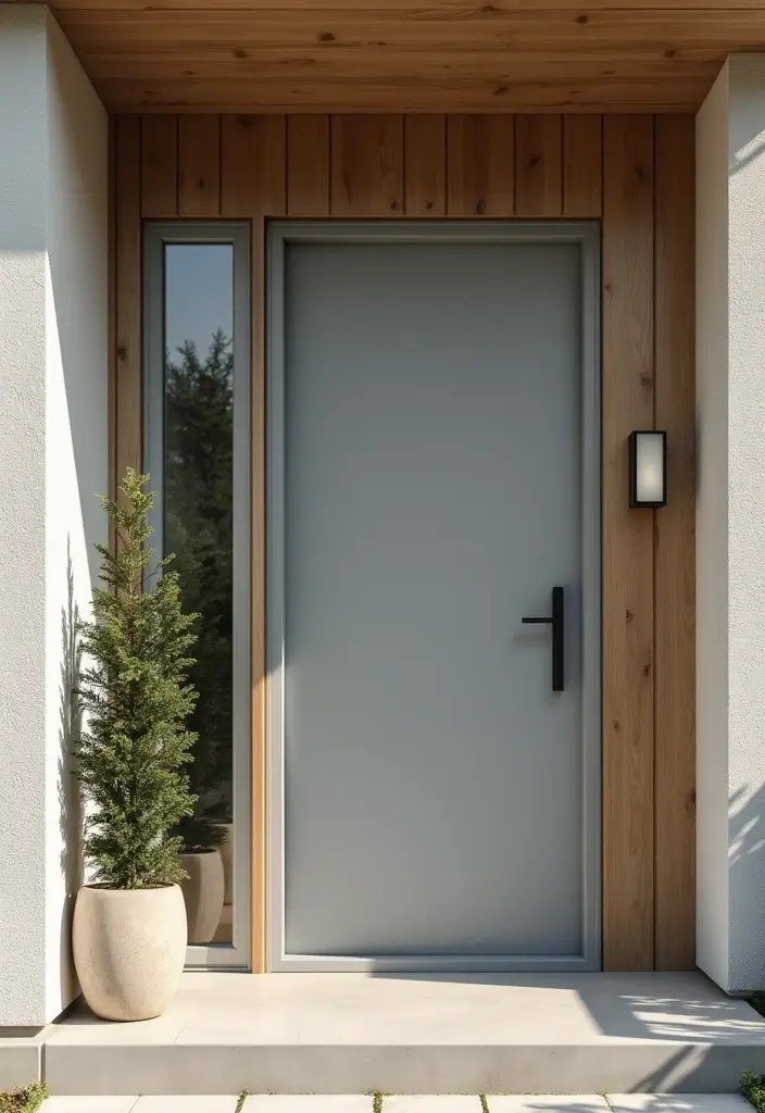 30 Front Door Paint Colors That Instantly Transform Your Exterior - 9. Soft Grey