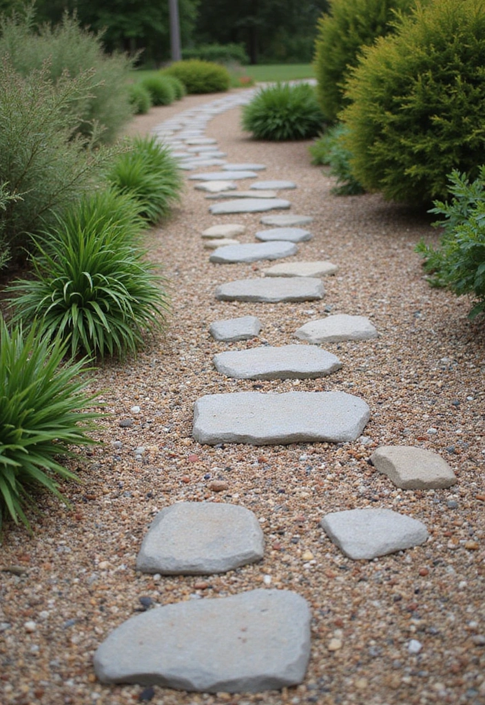 30 Front Door Walkway Ideas That Lead with Style - 19. Pebble Stone Pathway
