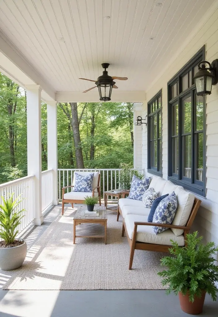 30 Front Porch Ceiling Ideas That Add Style Overhead - 2. Tongue and Groove Paneling