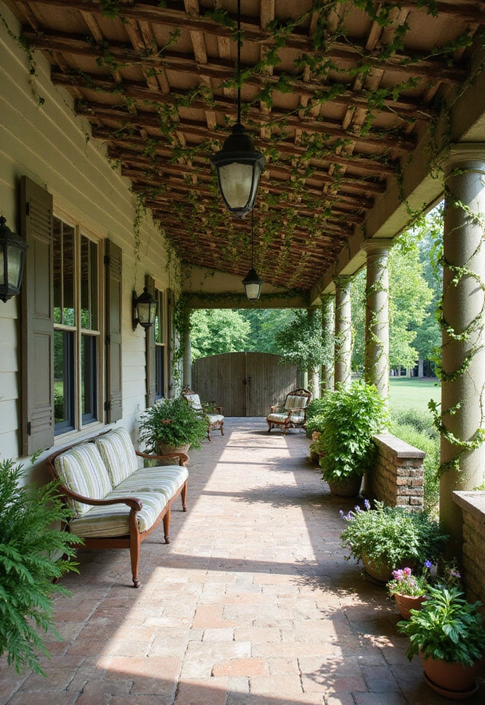 30 Front Porch Ceiling Ideas That Add Style Overhead - 22. Trellis Designs