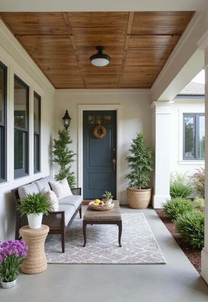 30 Front Porch Ceiling Ideas That Add Style Overhead - 29. Customizable Ceiling Panels