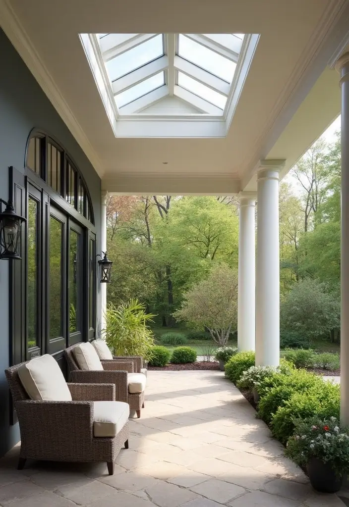 30 Front Porch Ceiling Ideas That Add Style Overhead - 6. Skylights