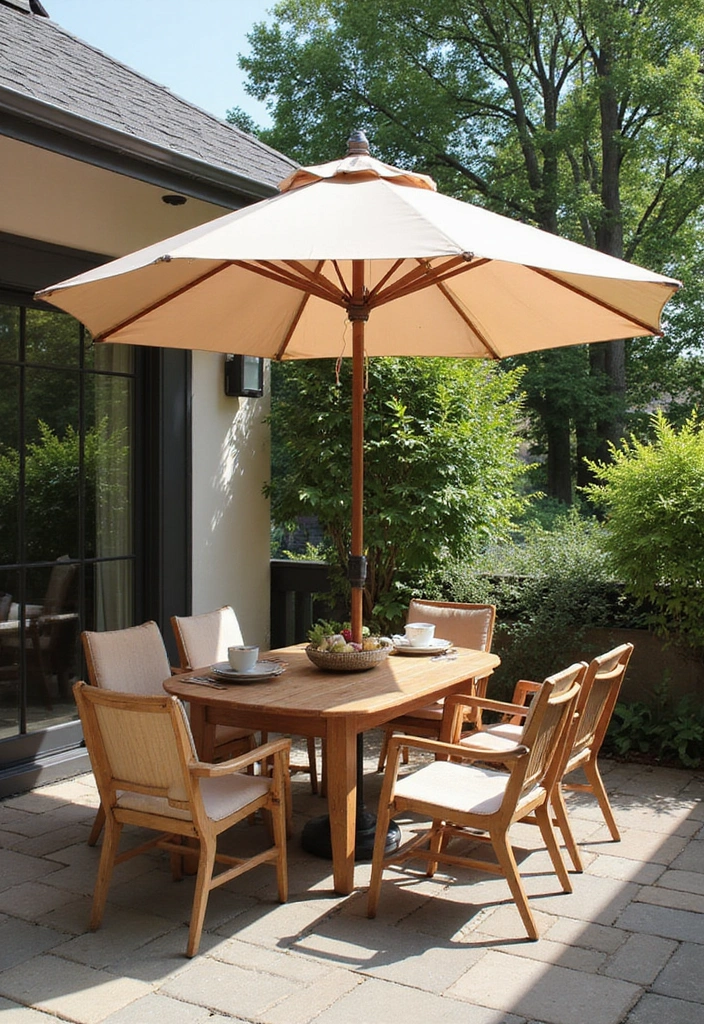 30 Front Porch Decorating Ideas to Boost Curb Appeal - 15. Statement Umbrella